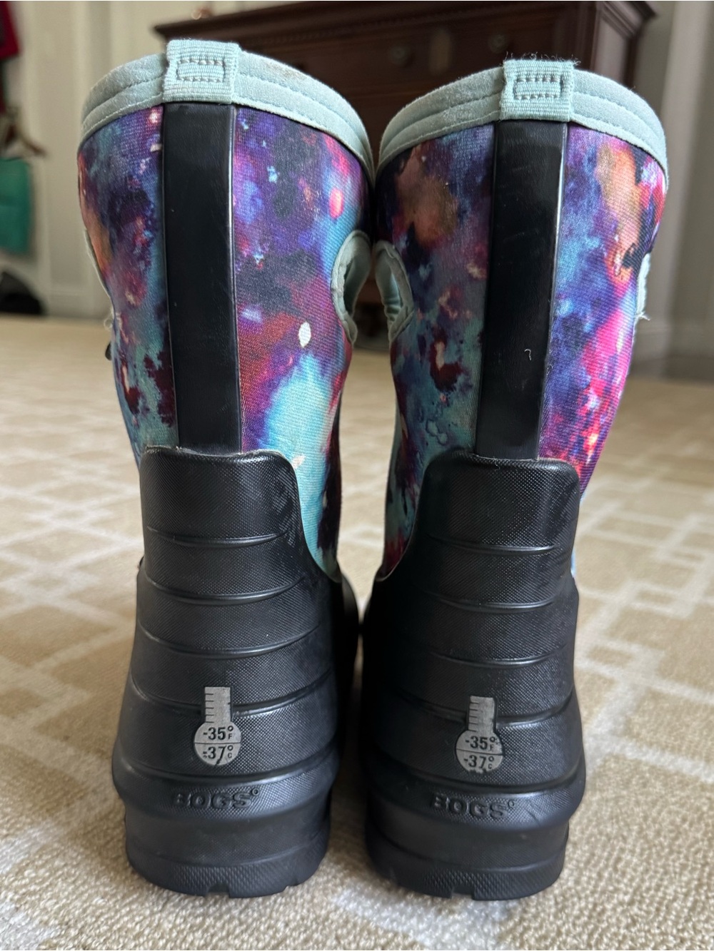 BOGS Neo-Classic Waterproof Insulated Winter Snow Boots Galaxy Kids Size 2 - Picture 10 of 12